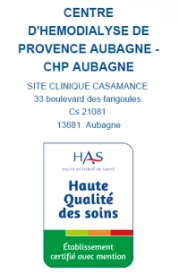 Certification avec la mention "Haute Qualité Des Soins"